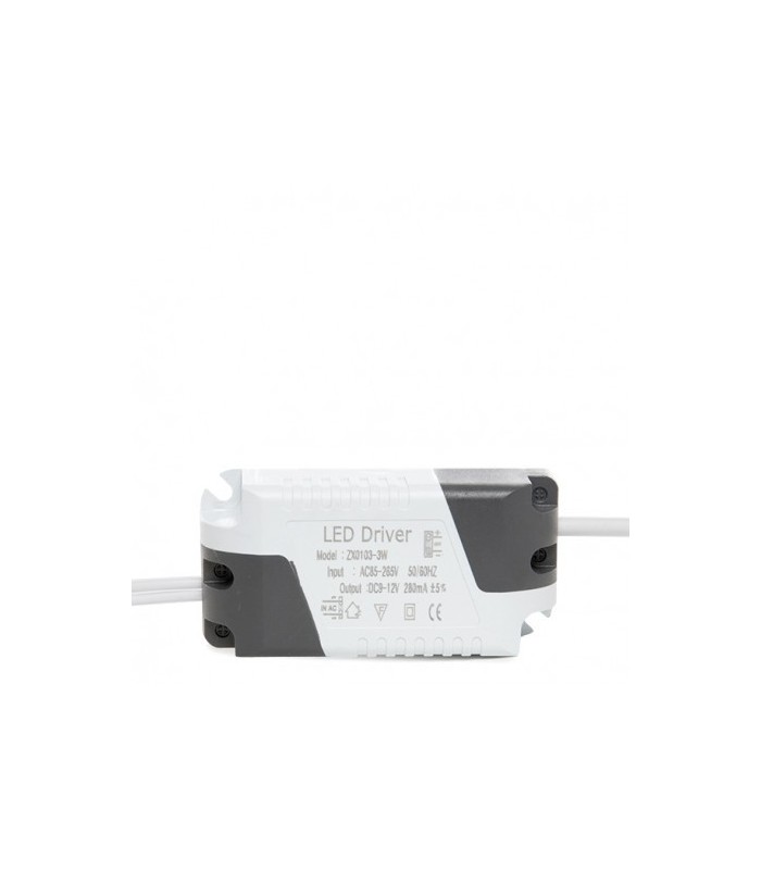 Driver LED 3W OUT 9-15V 200mA ±5% IP25