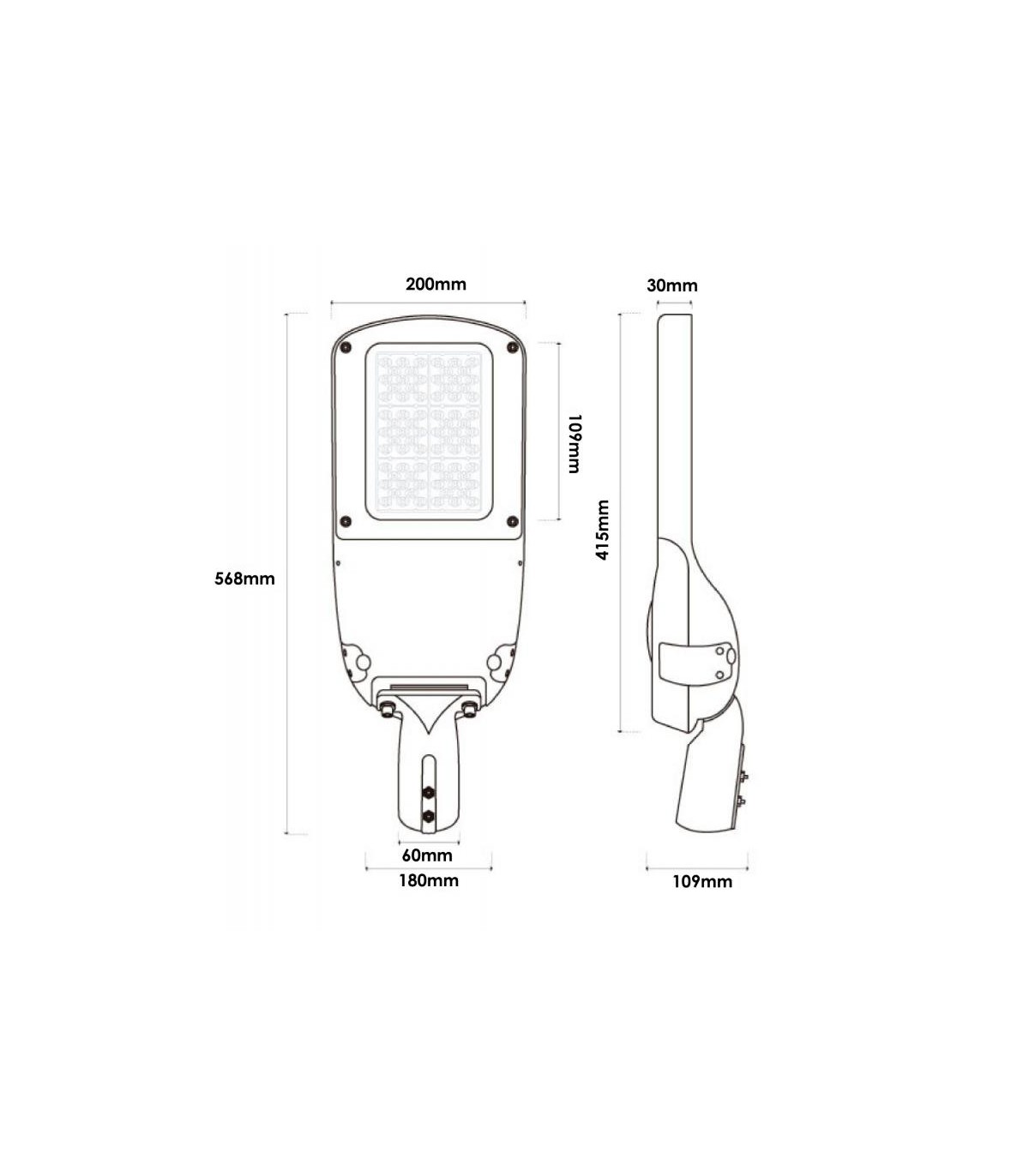 Farola Line Series Lumileds 30W 4200Lm 150ºx70º IP65