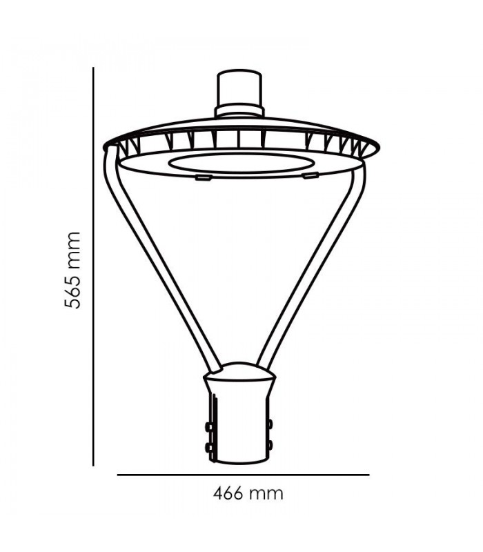 Farola Led Light Series Pro 50W 4500Lm 120º IP65