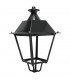 Farol Villa Acero Pintado Horno Negro
