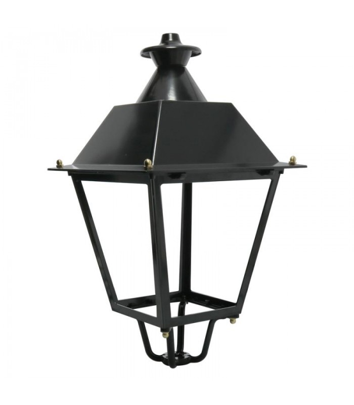 Farol Villa Acero Pintado Horno Negro