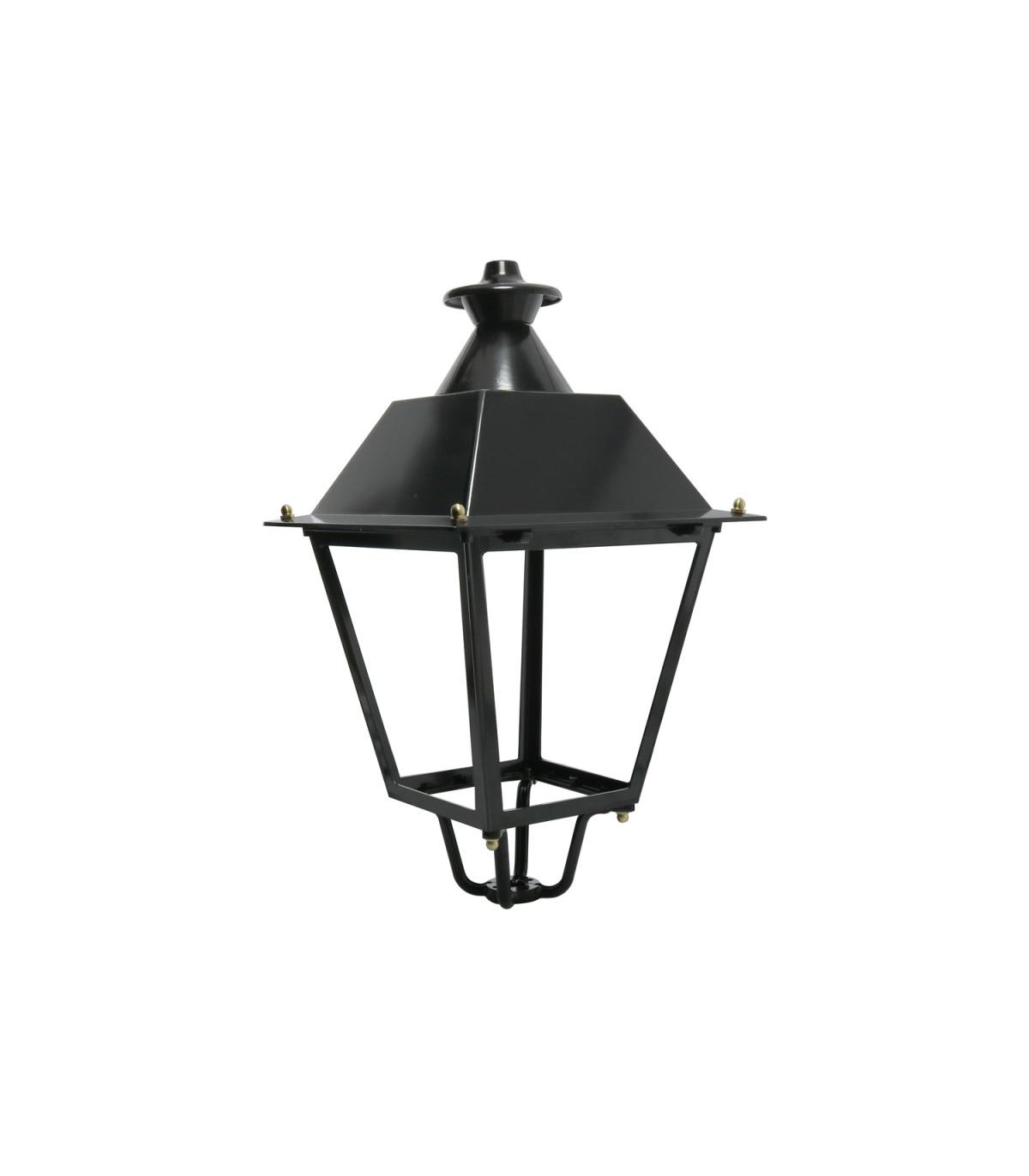 Farol Villa Acero Pintado Horno Negro