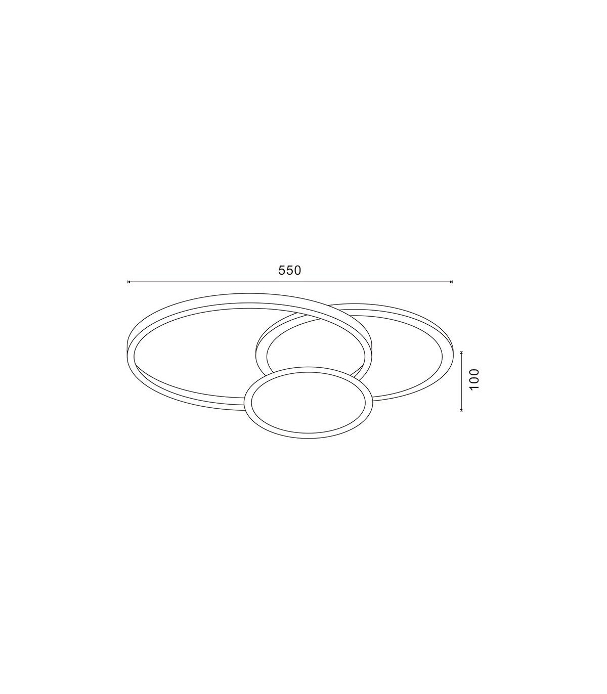 Lámpara Techo LUNAR BLANCO 45W 4050Lm CCT