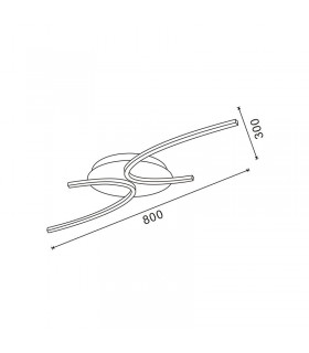 Lámpara de Techo MERANG CROMO 33W 2640Lm CCT
