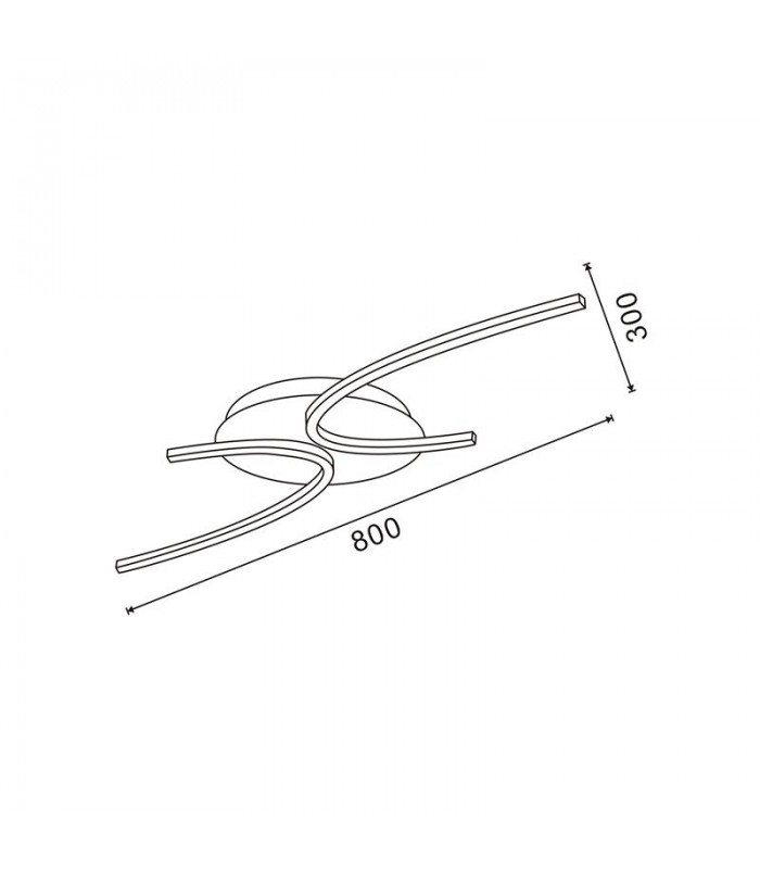 Lámpara de Techo MERANG CROMO 33W 2640Lm CCT