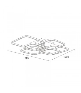 Lámpara de Techo FARE MARRÓN 62W 5580Lm CCT