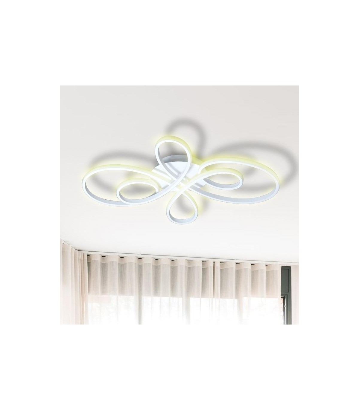 Lámpara de Techo Fleow White 62W 5580Lm CCT