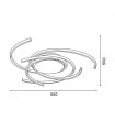 Lámpara de Techo Twist Spiral 54W 4860Lm CCT