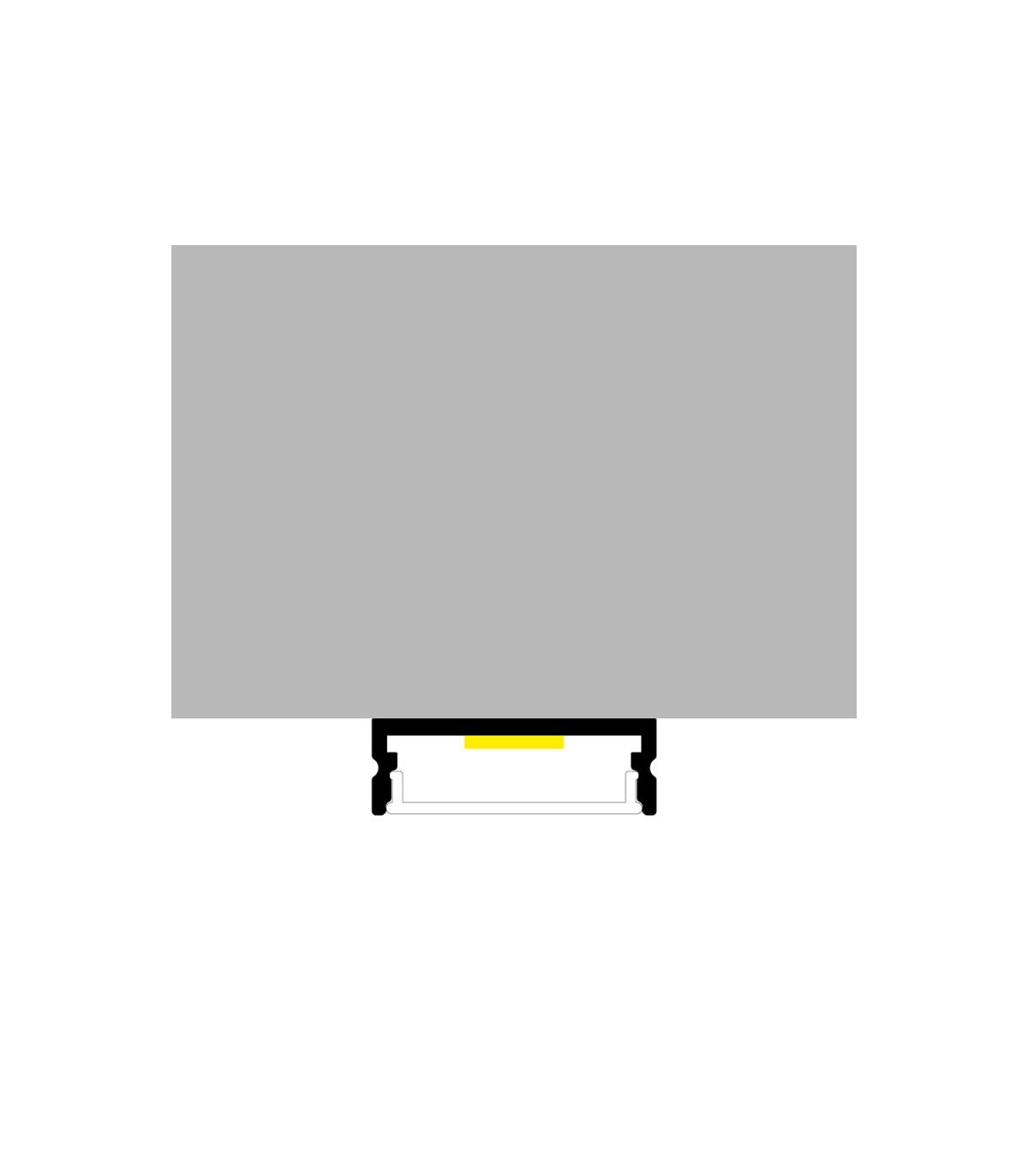 Perfil Aluminio TRAKE Superficie -2 Metros-