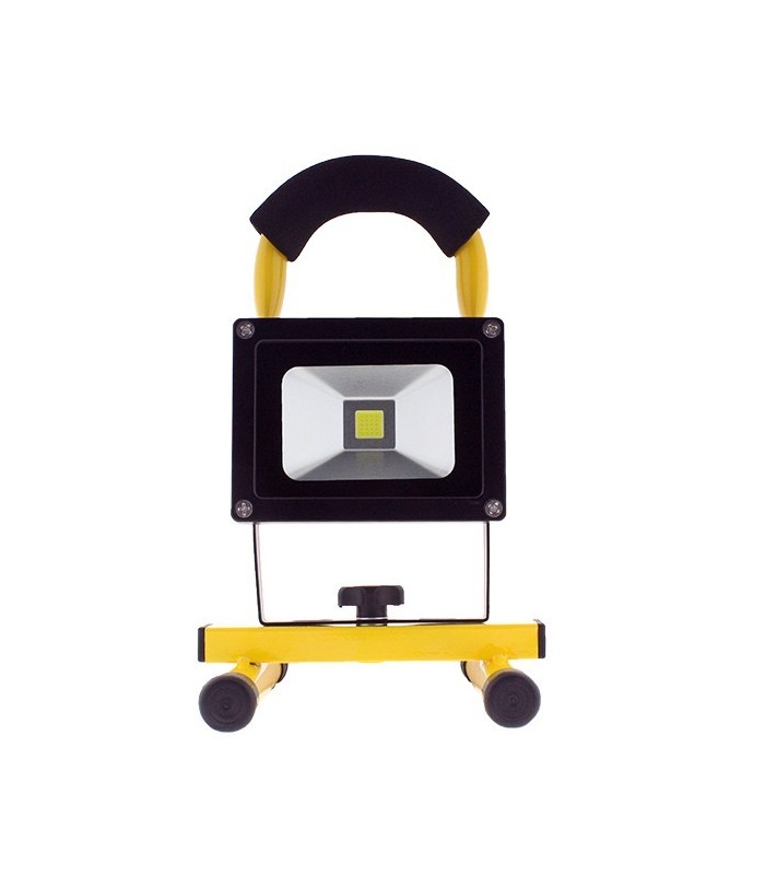 Proyector LED Portatil 10W 900Lm C/BATERIA 6000K IP65