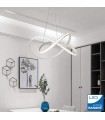 Lámpara Colgante SWIRL BLANCO 58W 5220Lm CCT