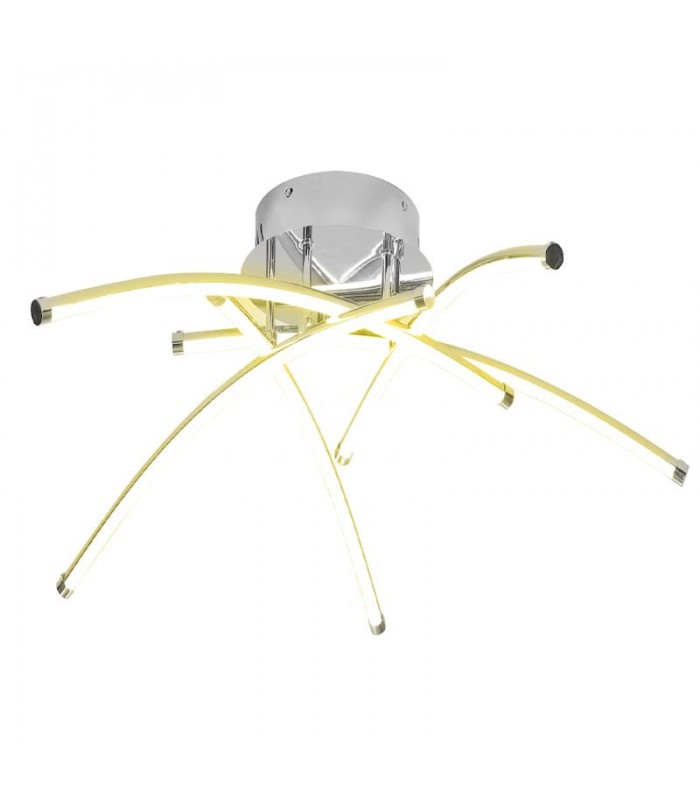Lámpara de Techo Aranha Cromo 78W 6000Lm CCT