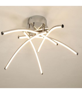 Lámpara de Techo Aranha Cromo 78W 6000Lm CCT