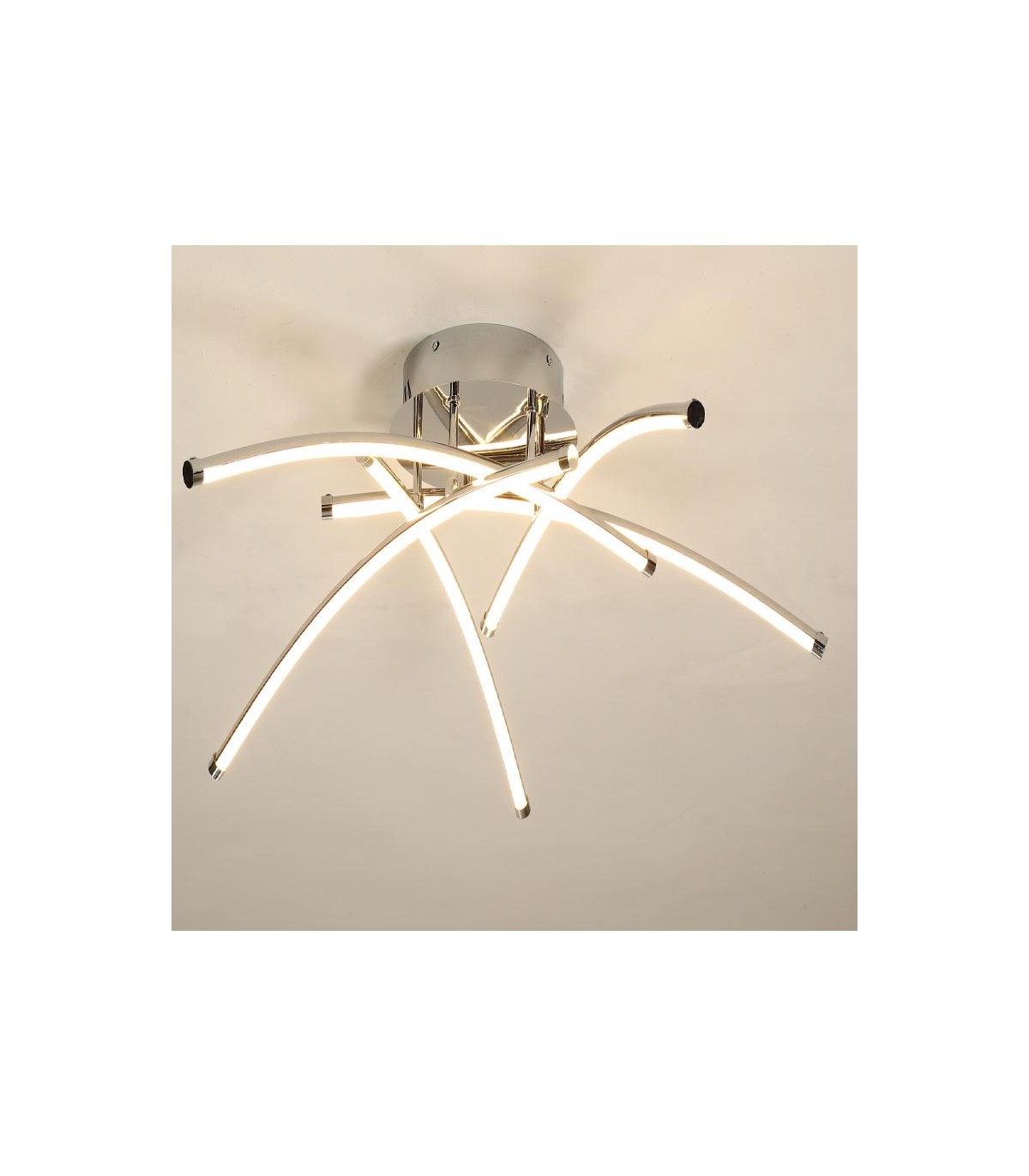 Lámpara de Techo Aranha Cromo 78W 6000Lm CCT