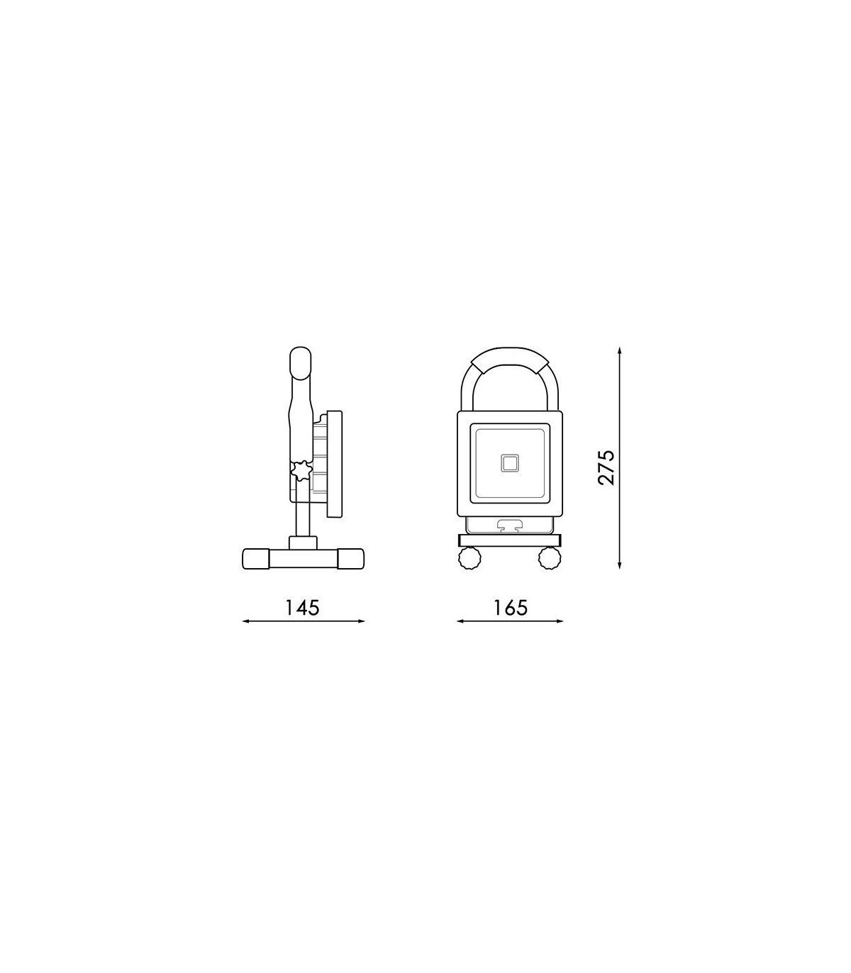 Proyector LED Portatil 10W 900Lm C/BATERIA 6000K IP65