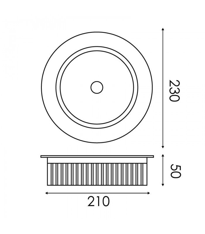 Downlight Led 30W 2800Lm 90º IP20