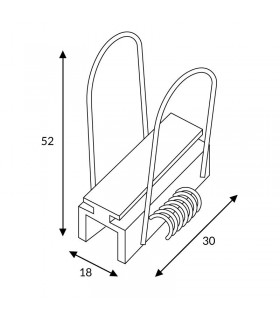 Grapas Para Perfil de Aluminio "l"
