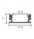Perfil Aluminio SID Superficie -2 Metros-
