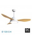 Ventilador Led Hayate DC 48W 4080Lm 3 Aspas Blanco/Haya CCT