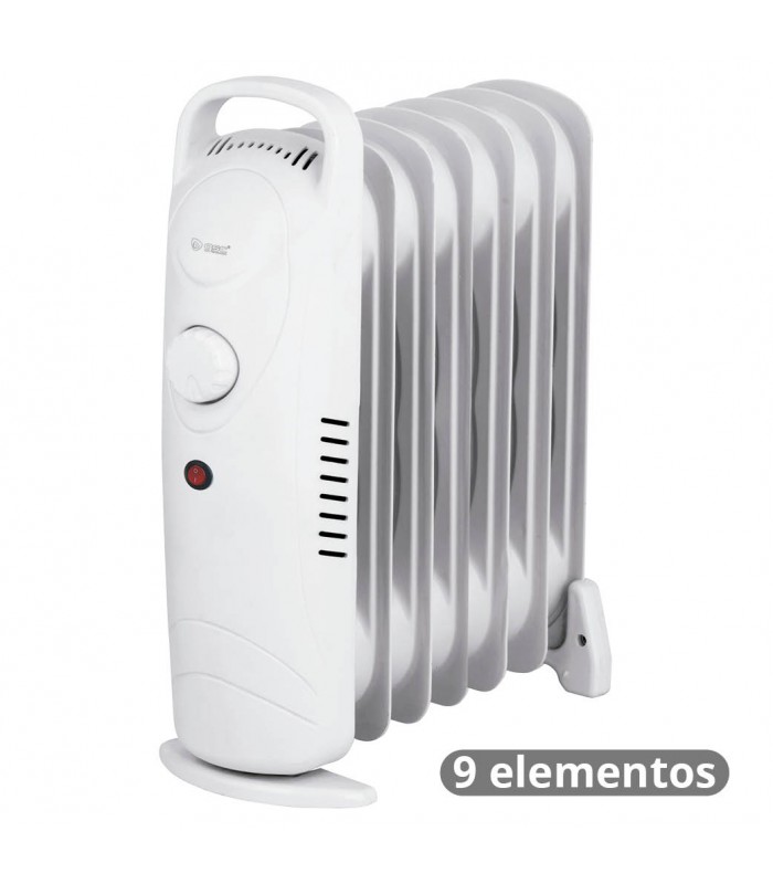 Radiador de Aceite Mini COPLEY 900W Blanco 9 Elementos