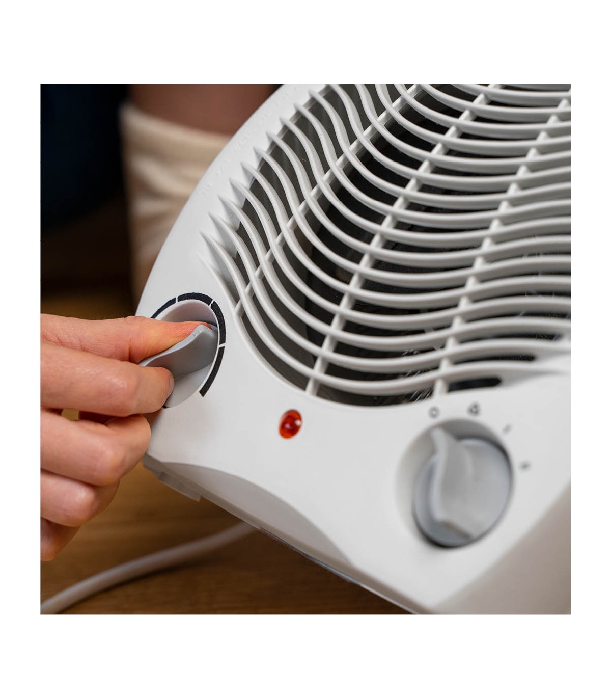 Calefactor De Suelo Vertical TUPA 2000W Blanco