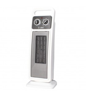 Calefactor Vertical Giratorio Ceramico ANDAZA 2000W Blanco/Gris