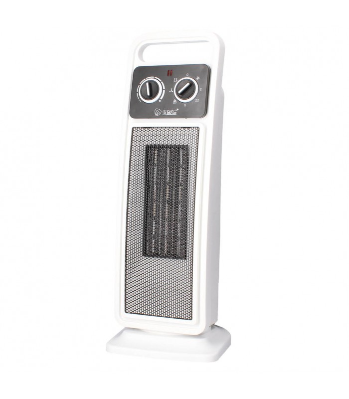 Calefactor Vertical Giratorio Ceramico ANDAZA 2000W Blanco/Gris