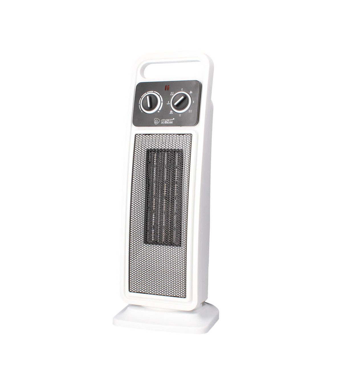 Calefactor Vertical Giratorio Ceramico ANDAZA 2000W Blanco/Gris
