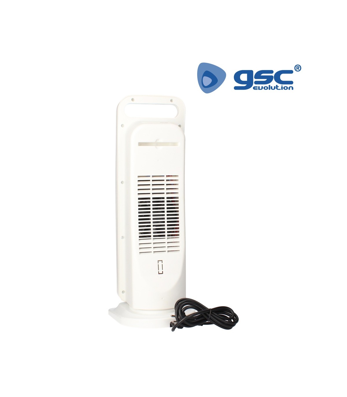 Calefactor Vertical Giratorio Ceramico ANDAZA 2000W Blanco/Gris