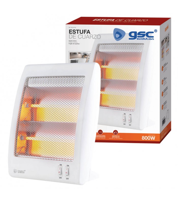 Estufa de Cuarzo MIARY Max. 800W 2 Tubos