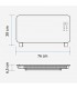 Radiador Convector de cristal Negro 1500W