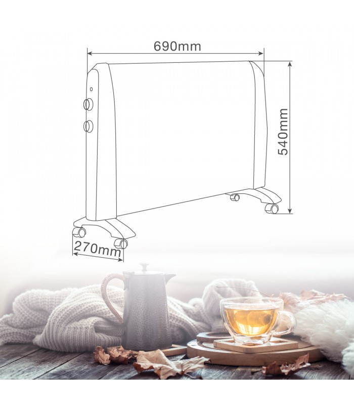 Radiador de Mica KAMBAL 1500W Blanco