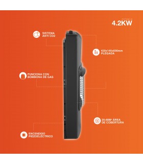 Estufa de Gas de Infrarrojos Plegable MOCOCA Max. 4200W