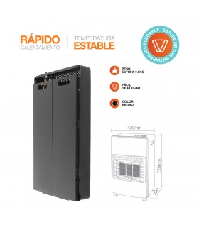 Estufa de Gas de Infrarrojos Plegable MOCOCA Max. 4200W
