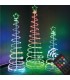 Árbol de Navidad LED HODE USB + Mando 24 Funciones IP44 RGB
