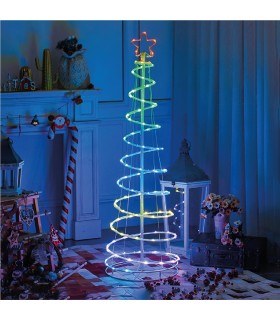 Árbol de Navidad LED HODE USB + Mando 24 Funciones IP44 RGB