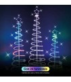 Árbol de Navidad LED HODE USB + Mando 24 Funciones IP44 RGB