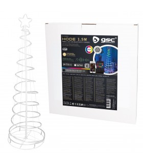 Árbol de Navidad LED HODE USB + Mando 24 Funciones IP44 RGB