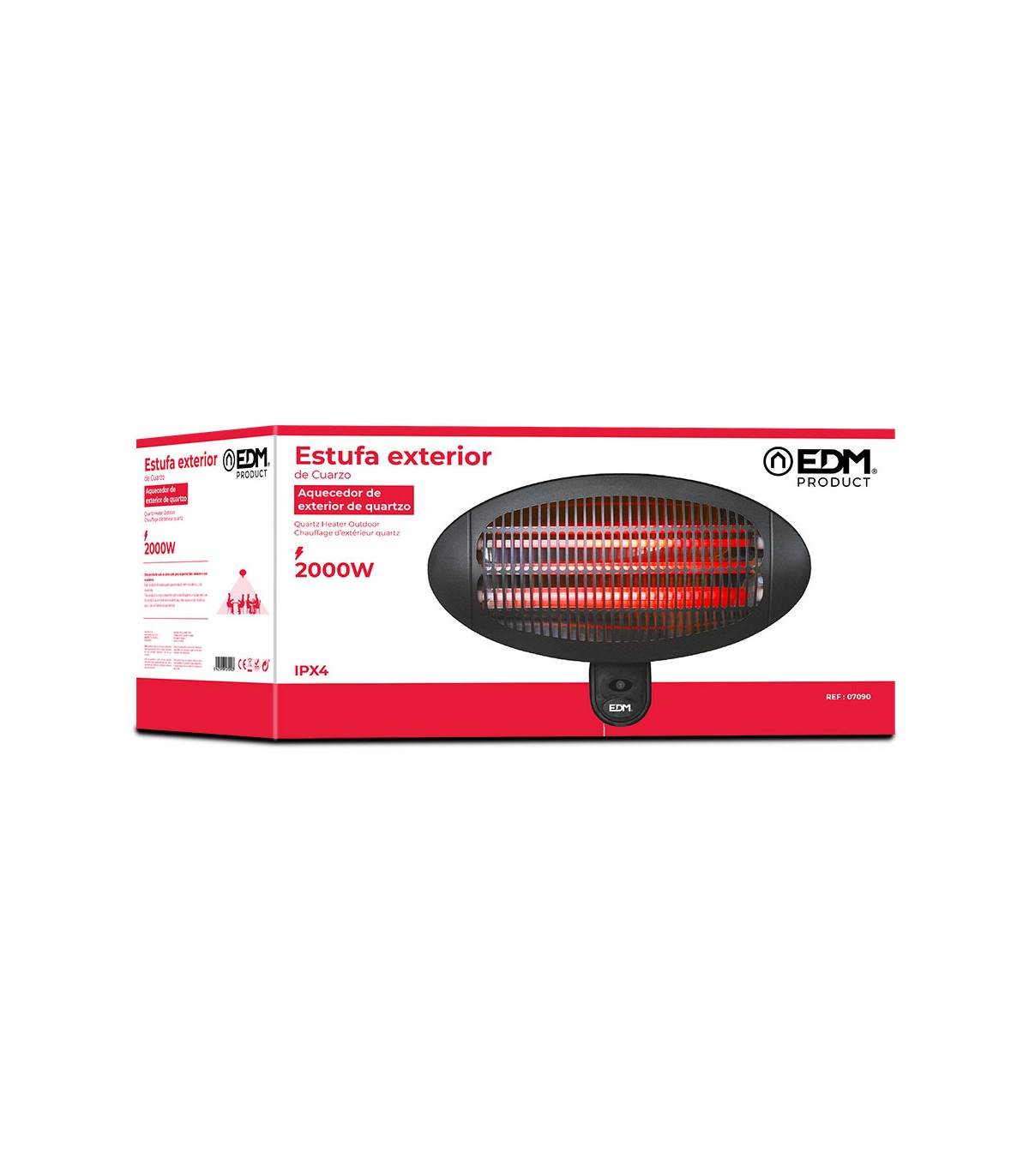 Estufa De Cuarzo De Exterior 2000W