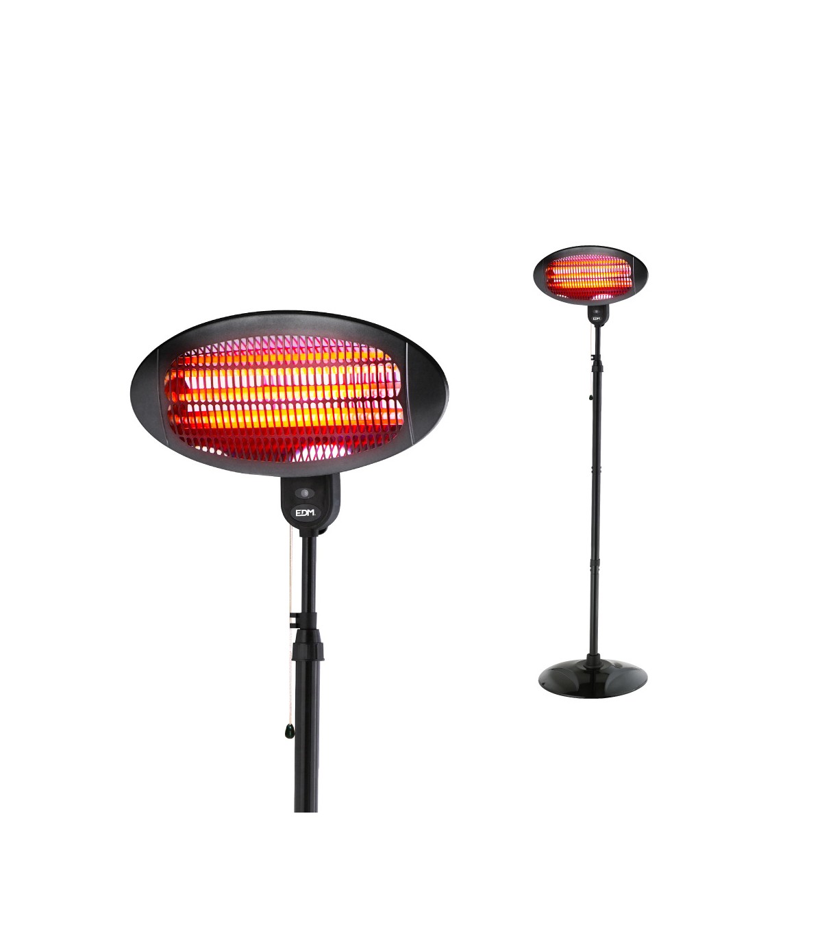 Estufa De Cuarzo De Exterior Con Pie 2000W