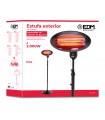 Estufa De Cuarzo De Exterior Con Pie 2000W