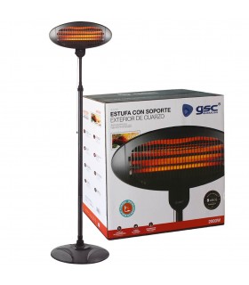 Estufa De Cuarzo De Exterior Con Soporte BEHARA 2200W
