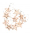 Estrellas Led Madera 1.35m 2xAA 3000K