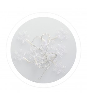 Copos de Nieve Transparentes 1.35m 6000K