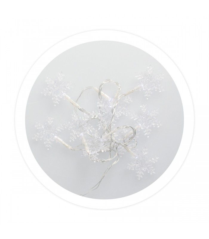 Copos de Nieve Transparentes 1.35m 6000K