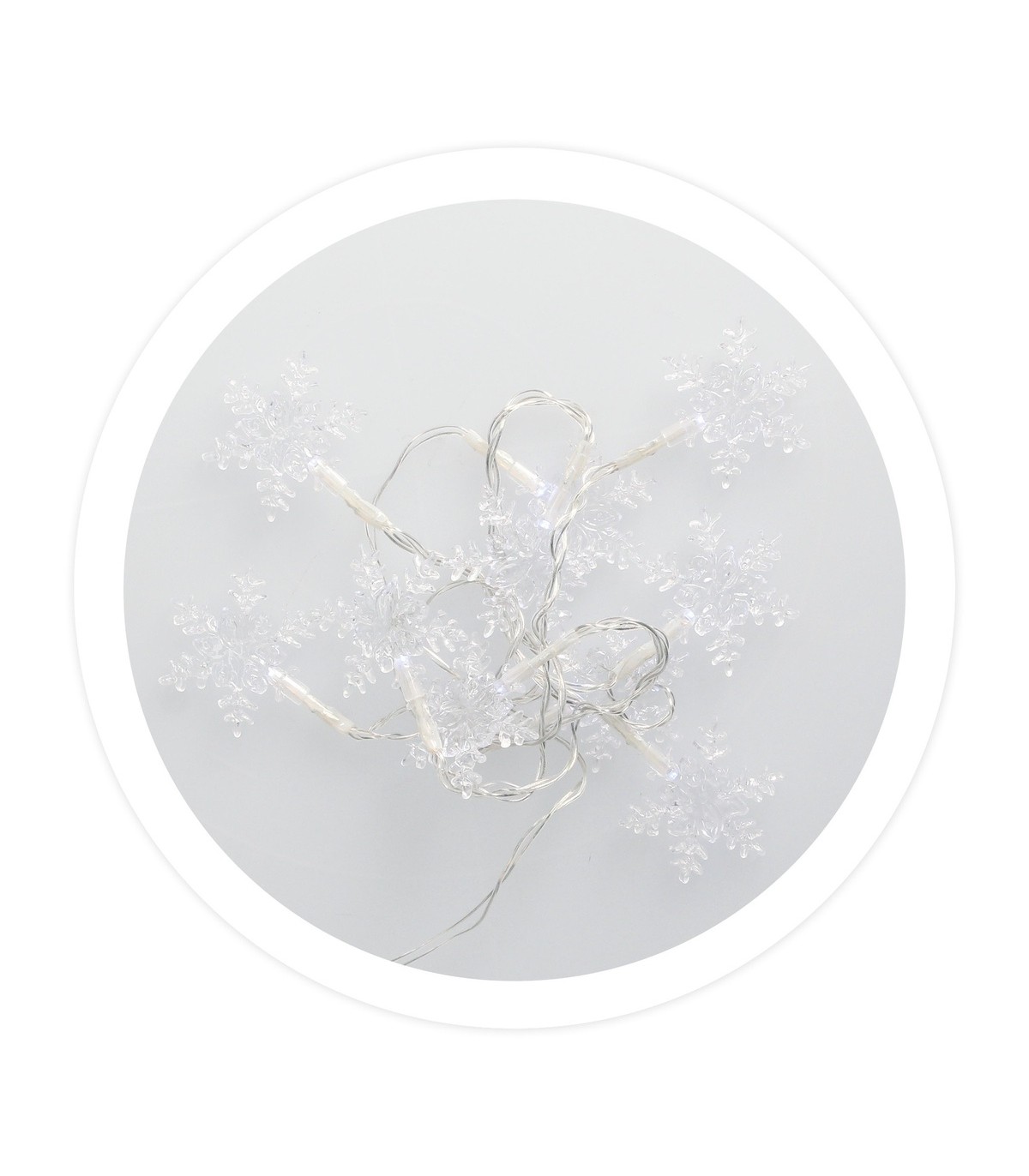 Copos de Nieve Transparentes 1.35m 6000K