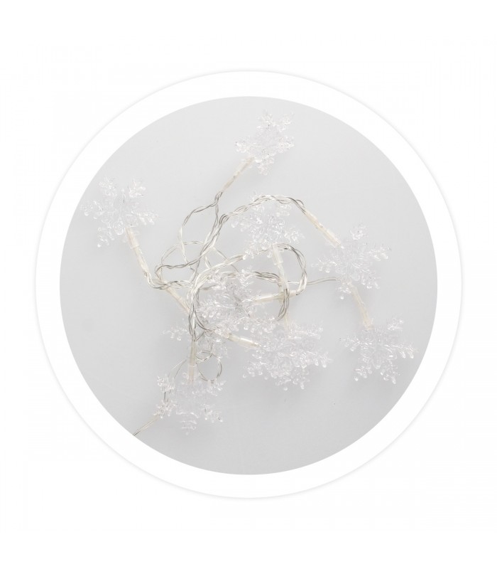 Copos de Nieve Transparentes 1.35m 6000K