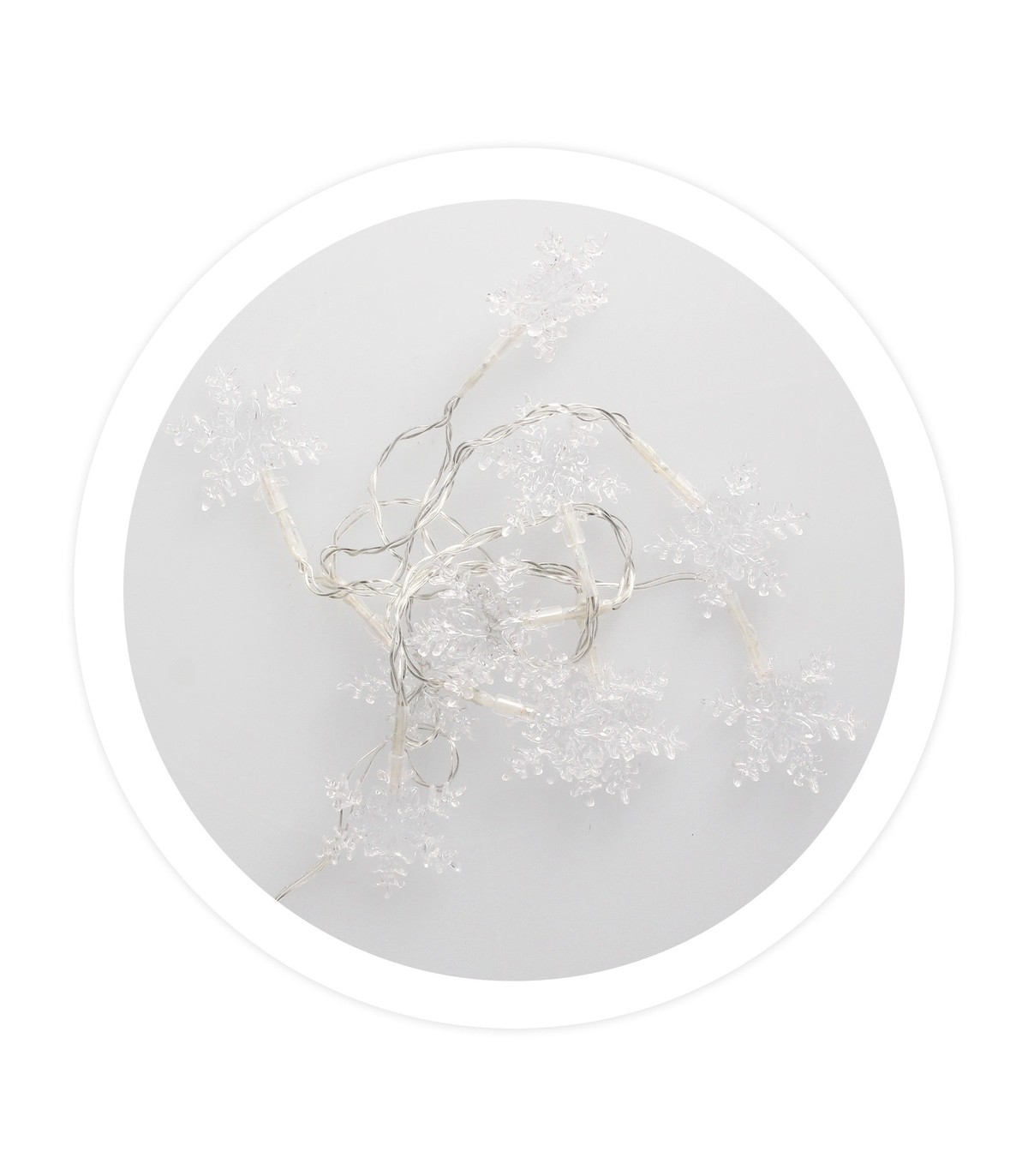 Copos de Nieve Transparentes 1.35m 6000K