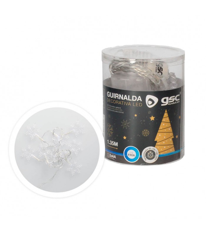 Copos de Nieve Transparentes 1.35m 6000K