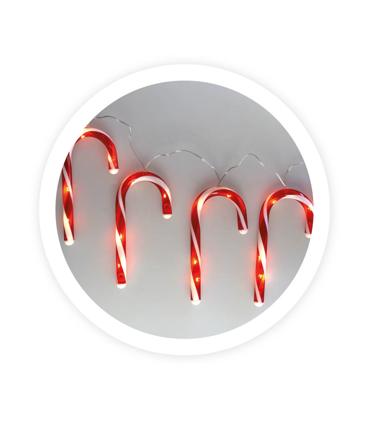 Bastones de caramelo LED 1.5m 3000K